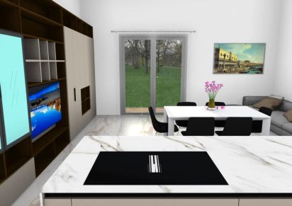 C02 Cucina e parete living