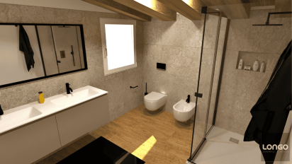 3393 Beige nero e travi