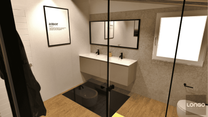 3393 Beige nero e travi